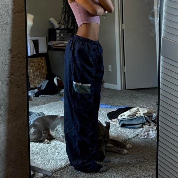 Fila Navy Oversized Y2K Track Pants - Picture 5 of 6